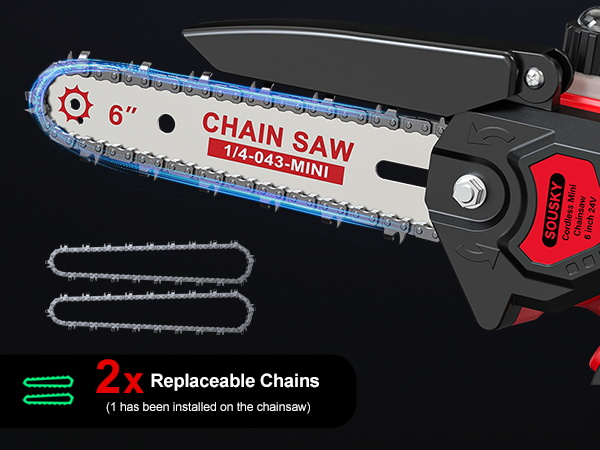 6 inch mini chainsaw cordless