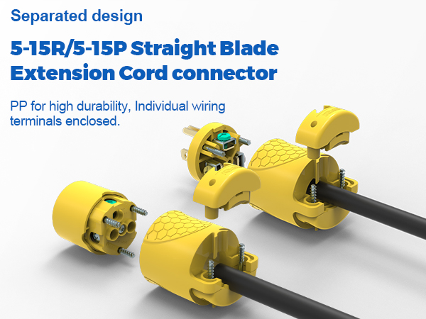 5-15R/5-15P Extension Cord Connector