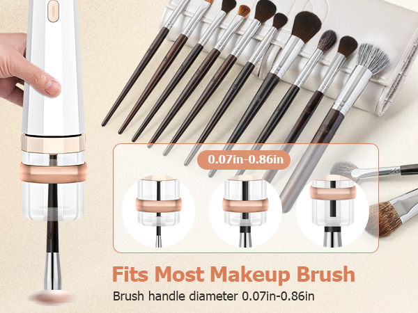 Electric makeup brush cleaner machine make up brush cleaner women foundation brush cleaner holder