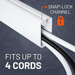 echogear' on-wall up to 4 network power floor secure keeper with elbow 500 