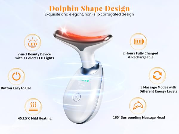 Face and Neck Massager Light Therapy