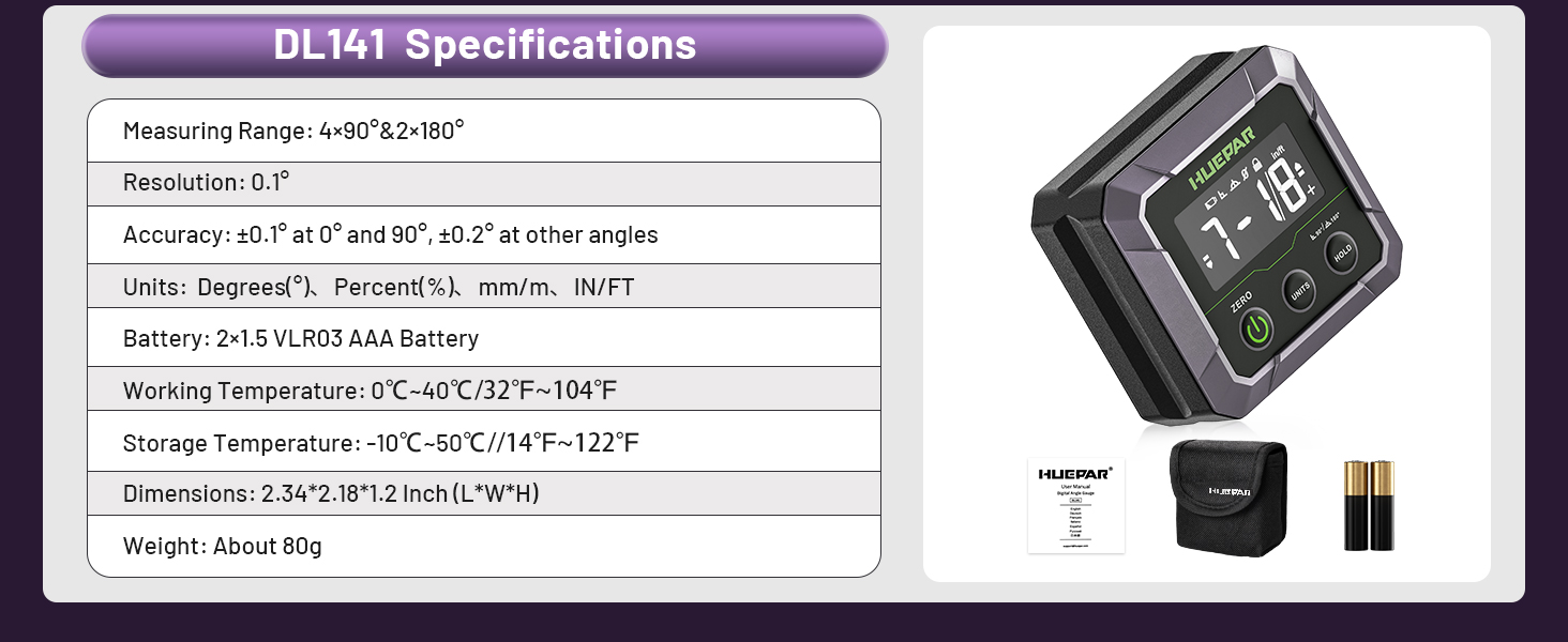 digital angle gauge magnetic