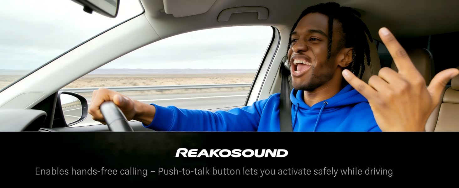 Car Audio with Push to Talk Button for Handsfree Callin