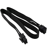 COMeap CPU Cable for Seasonic PSUs, PCIe 8 Pin Male to CPU 8 Pin (4+4 Detachable) Male EPS-12V Mo...