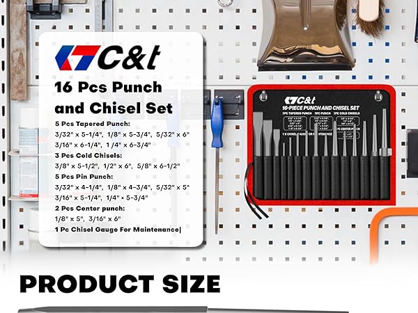 16Piece Punch and Chisel