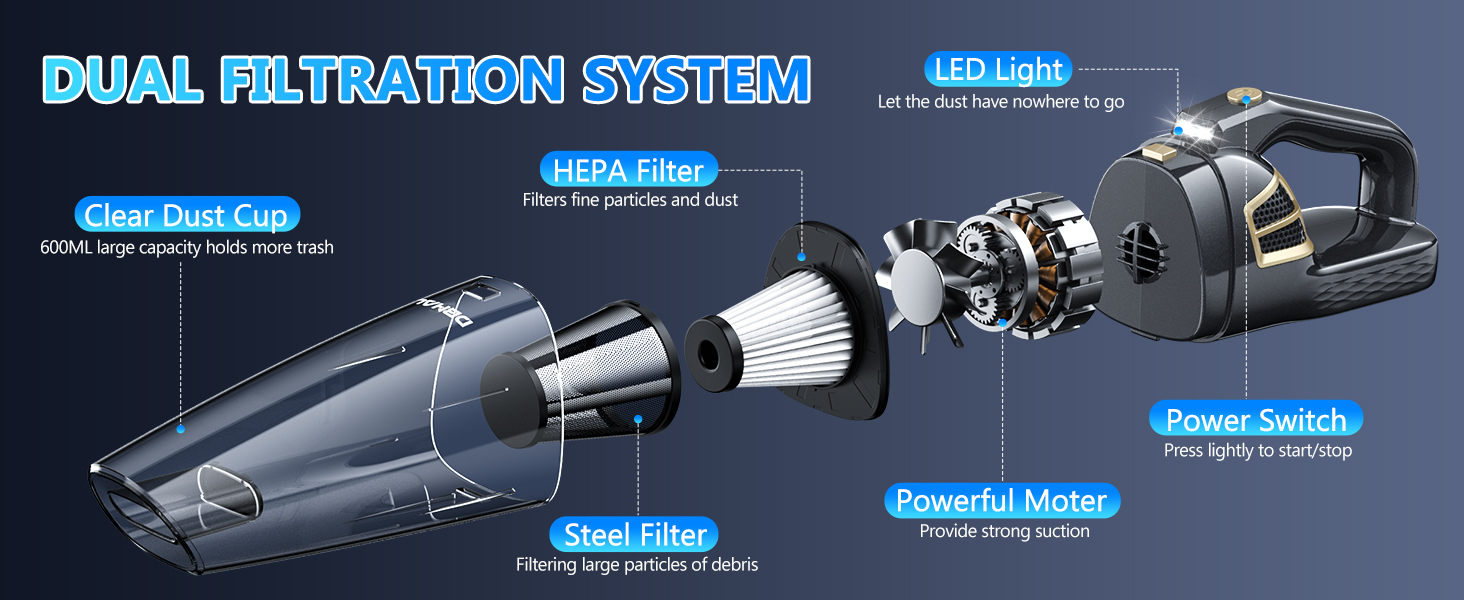 hand vacuum cordless rechargeable