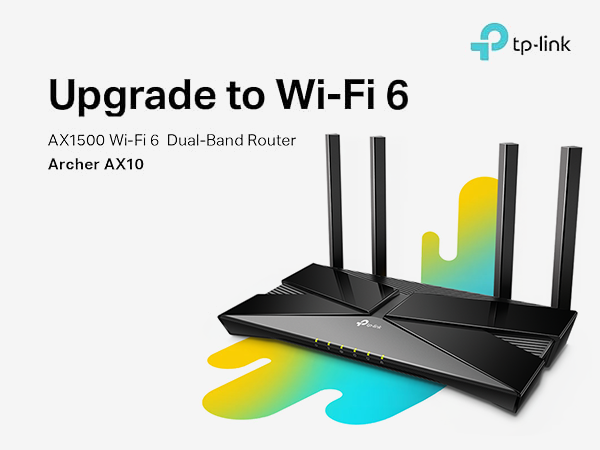 WiFi 6 Computer Network Router - TP-Link AX1500 Archer AX10