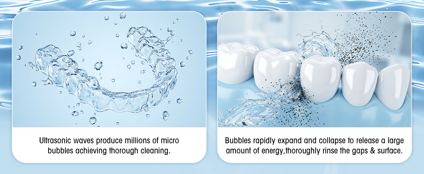 sonic denture retainers cleaners
