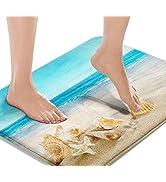 Britimes Beach Sea Shell Bath Mats for Bathroom, Bathroom Mats Rugs No Silp, Washable Cover Floor...