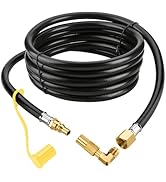 WADEO Propane Elbow Adapter with Extension Hose for Blackstone 17" and 22" Griddle, 12FT Propane ...