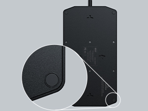 Power Bar with Anti-slip Rubber Mats