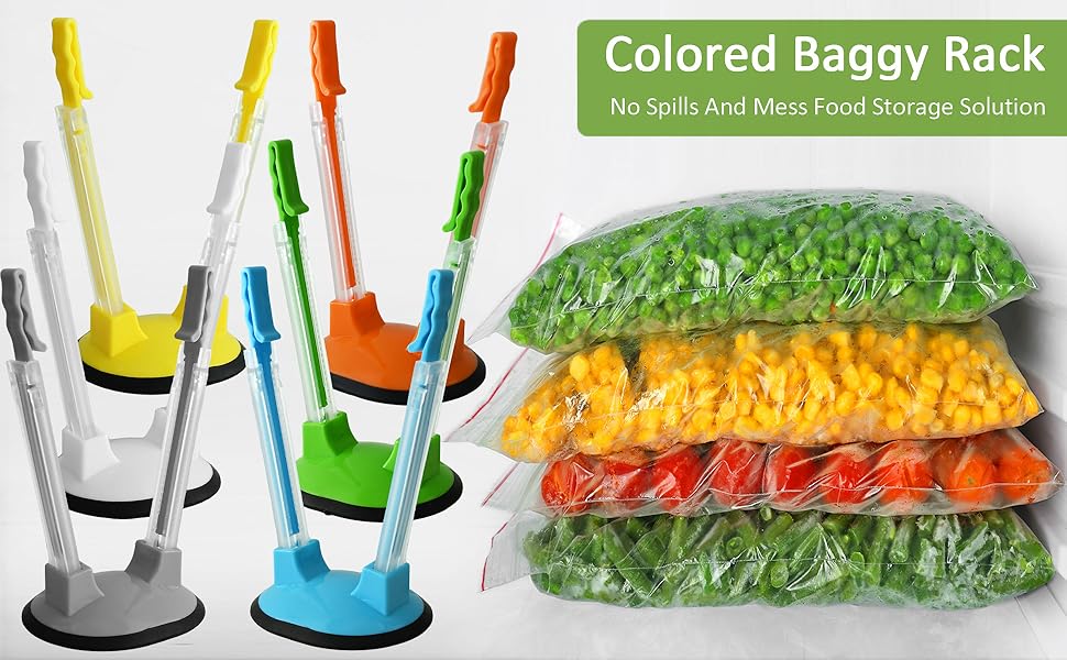 zip lock bag holder stand