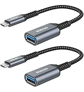 USB C to USB 3.0 Adapter [2 pack],NIMASO USB-C to USB Adapter,USB Type-C to USB,Thunderbolt 3 to ...