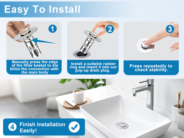 Bathroom Sink Stopper