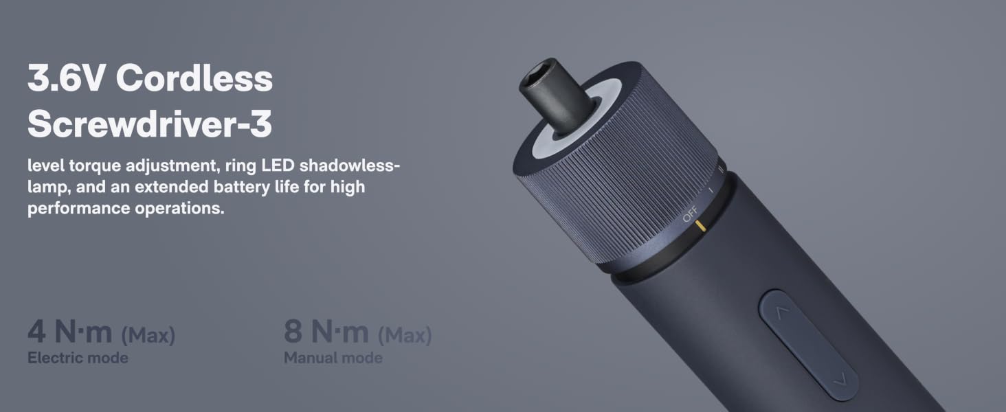 Electric Screwdriver, Cordless, Rechargeable, Power Tool DIY Home ImprovementMulti-functional