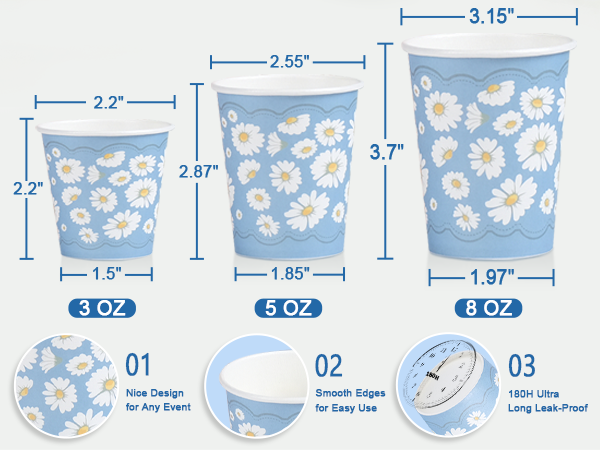 daisy cups
