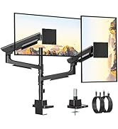 monTEK Sleek Aluminum Monitor Arm for 17–57” Ultrawide Screens up to 59.4 lbs, USB 3.0 A/C, Heavy...