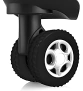 IRAINSUN (8 Pack) Silicone Luggage Wheel Covers for 8-Spinner Wheel Suitcases, Mute &amp; Shock Absor...