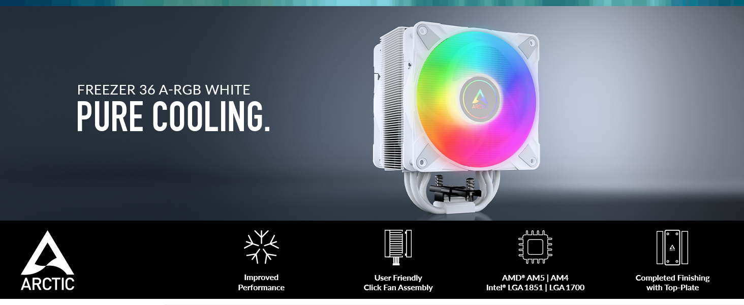 Freezer 36 A-RGB White; Pure Cooling