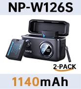 W-126S FUJI usb-c camera battery charger set