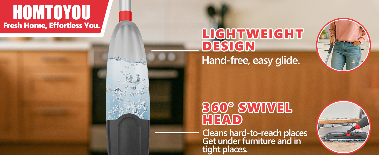 HOMTOYOU Spray mop