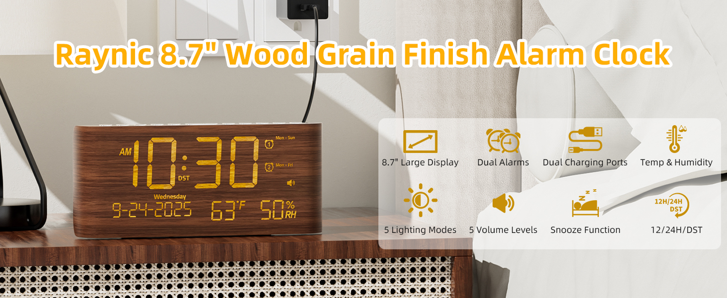 alarm clocks for bedrooms