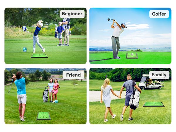 Golf Hitting Mat | Golf Training Mat for Swing | Extra Replaceable Golf Practice Mat
