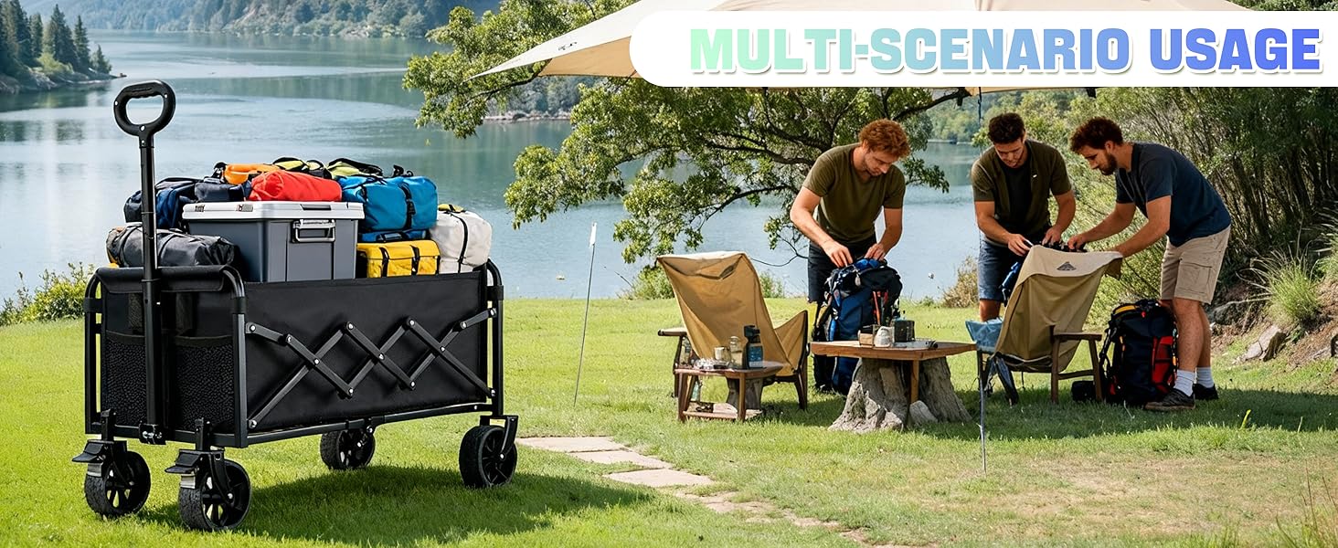 Collapsible wagon cart