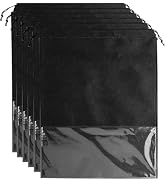 6 Pack Shoe Bags for Tall Boot Knee High Boot Storage Bag - 19.6" X 23.6", Black