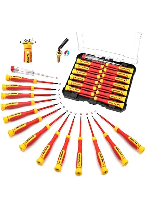 14-Piece Precision Screwdriver Set, Repair Tool Kit with Phillips, Torx and Slotted Screwdrivers,...