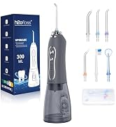 H2ofloss Water Dental Flosser Teeth Pick, Cordless Portable Oral Irrigator | 300ML Large Water Ta...