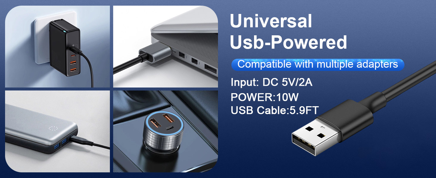 DICMKY Dual Head Gooseneck Car Cooling Fans for Back Seat for Kids