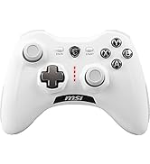 msi Force GC30V2 White Wireless Gaming Controller, Dual Vibration Motors, Dual Connection Modes, ...