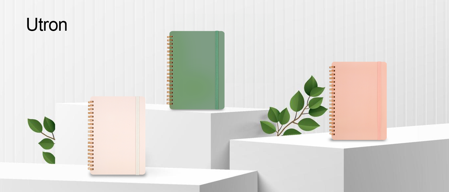 Utron 3 PCS Small Spiral Notebook 5x7