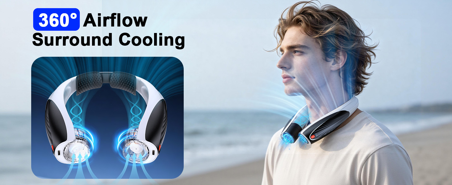 neck fan long battery life