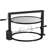 Skyflame Charkettle BBQ Grill Rotisserie System Kit with Adjustable Cooking Grate, Compatible wit...