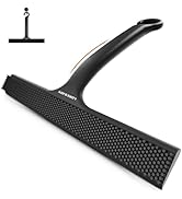 LORESJOY Shower Squeegee for Glass Doors, Squeegee for Shower Glass, 2 in 1 Shower Wiper, Bathroo...