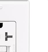 2 Pack - POWAWINI Ultra Thin GFCI Outlet 20 Amp, UL Listed, Self-Test with LED Indicator, Tamper-...