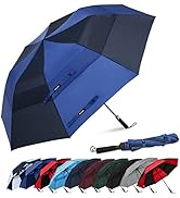 G4Free 62inch Portable Golf Umbrella Automatic Open Large Oversize Vented Double Canopy Windproof...