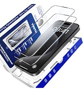 YWXTW [X Speed Dust-free Carton for iPhone 15 Pro Max Screen Protector, [6 Feet Drop Protection] ...