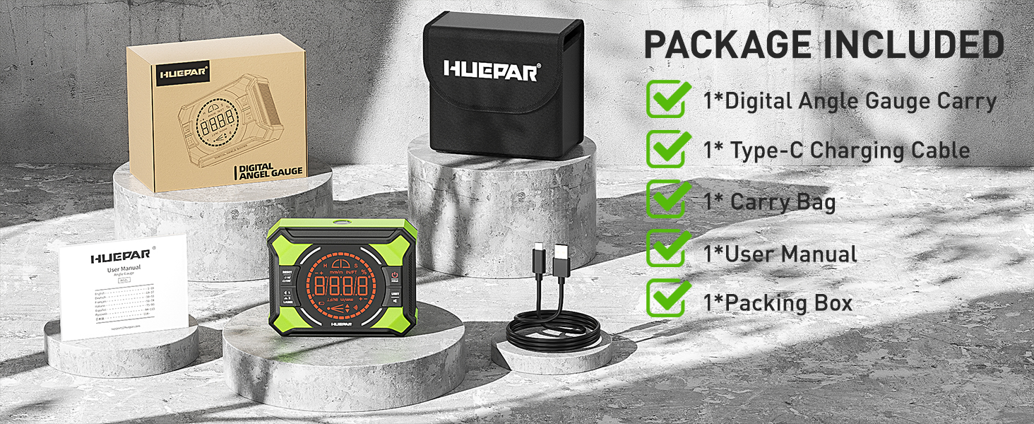 Digital Angle Gauge with Laser Level