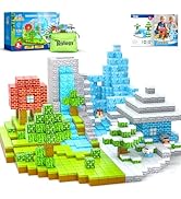 126PCS Magnetic Blocks-Mine Magnet World Forest &amp; Ice Edition, Sensory Building Blocks Set STEM C...