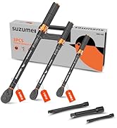 SUZUME 3PCS Torque Wrench Set 72 Teeth Dual-Direction Adjustable Torque Wrench Dual-Scales 1/4 &amp; ...