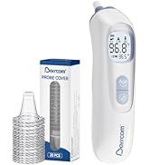 Berrcom Digital Ear Thermometer with Heated Tip, 1-Second Accurate Reading for All Ages, Fever Al...