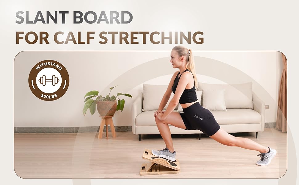 2 in 1 Balance Board &amp;amp; Slant Board for Calf Stretching