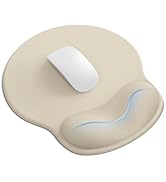 Mouse Pad with Wrist Rest, Ergonomic Mouse Pads for Desk, Office Non-Slip Mousepad with Gel Wrist...