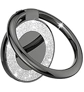 Cell Phone Ring Holder Finger Kickstand - Pikabo 360 Degree Rotation Metal Ring Grip for Magnetic...