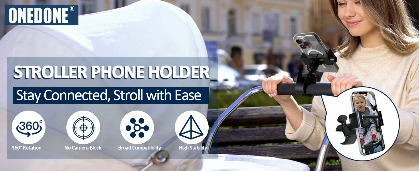 stroller phone holder