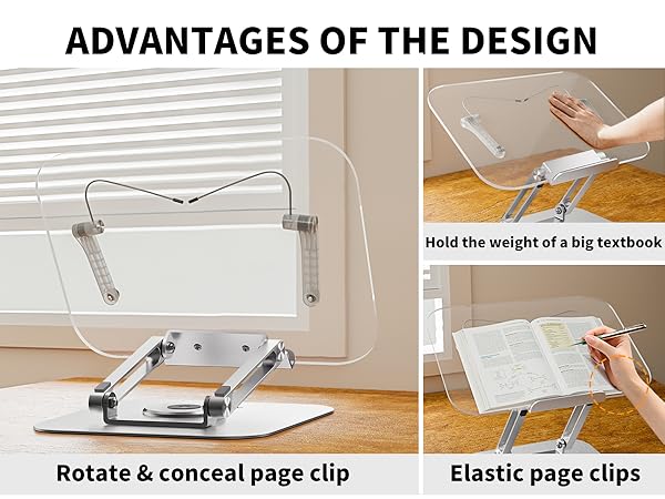 book page holder for reading