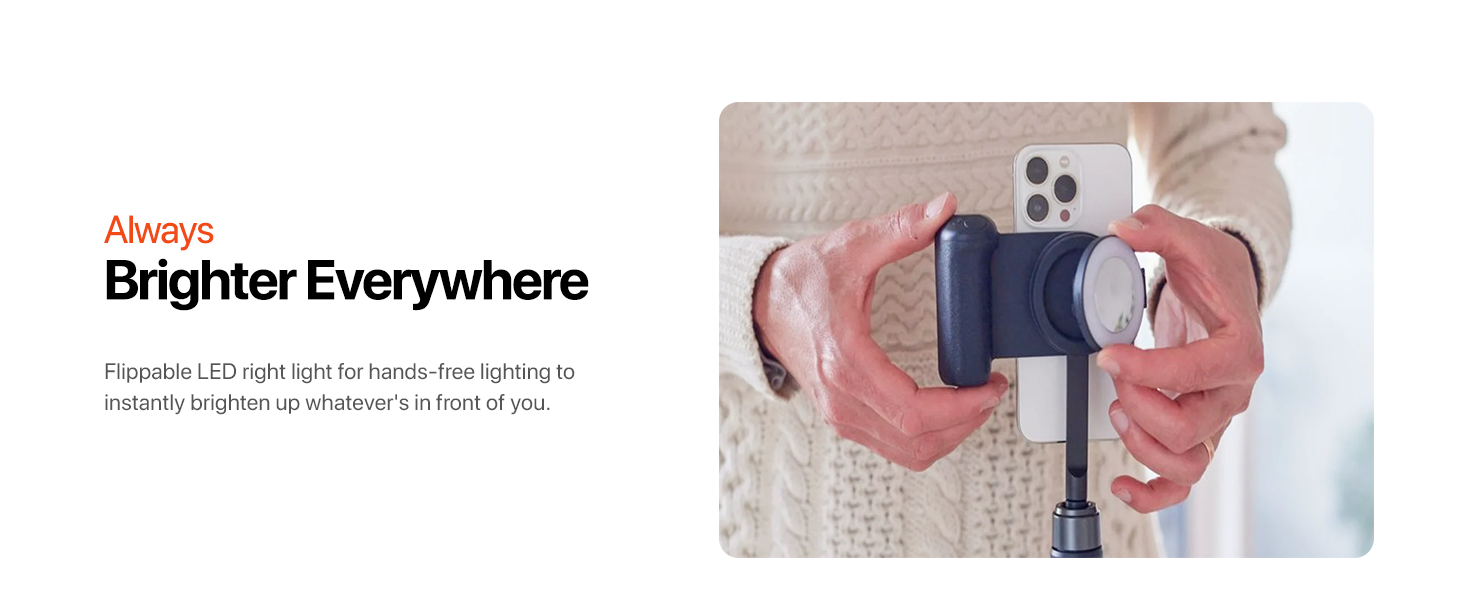 shiftcam, snaplight, photography, videography, ring light, phone light ring